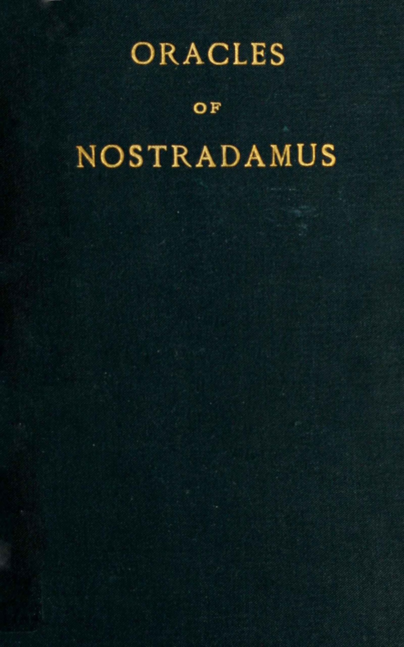 Oracles of Nostradamus