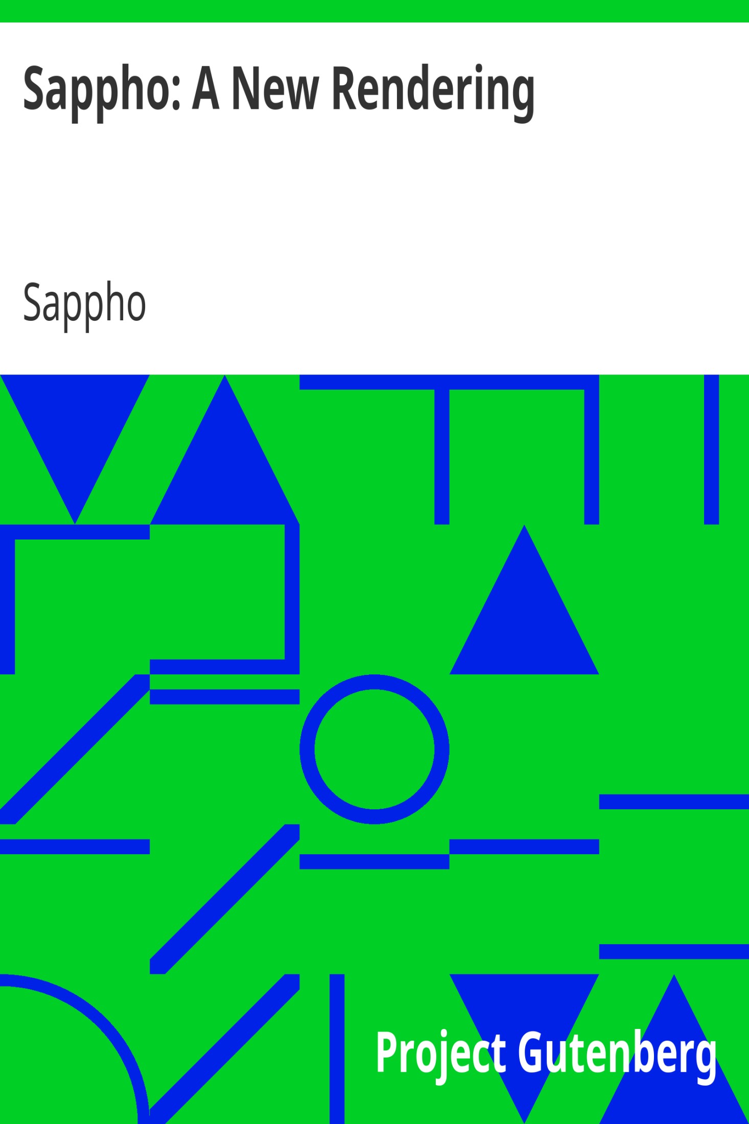 Sappho: A New Rendering