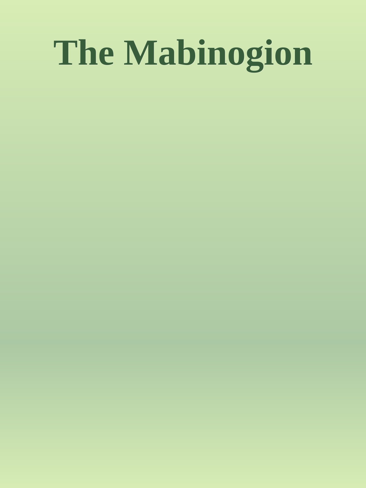 The Mabinogion